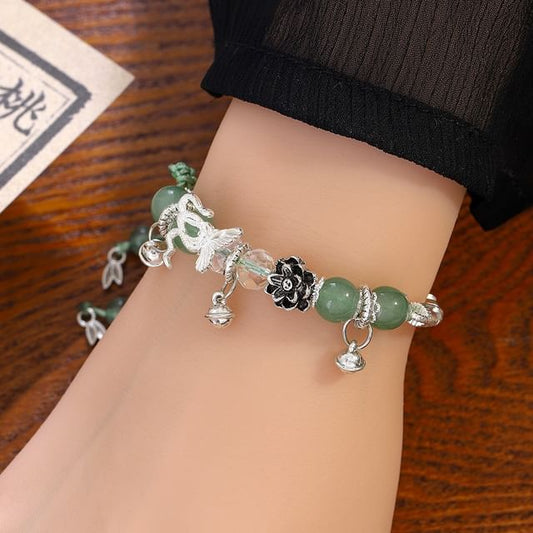 Butterfly Bead Alloy Bracelet SpreePicky