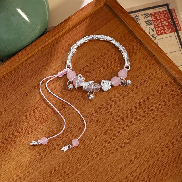 Butterfly Bead Alloy Bracelet SpreePicky