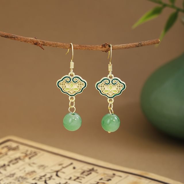 Faux Gemstone Dangle Earring SpreePicky