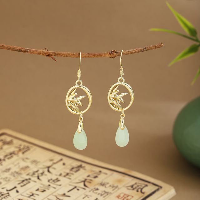 Faux Gemstone Dangle Earring SpreePicky