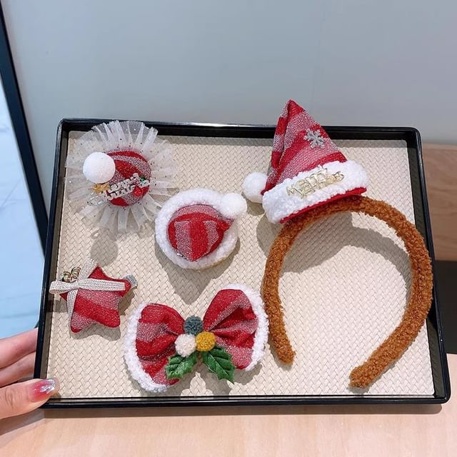 Christmas Fabric Hair Clip / Headband / Set SpreePicky