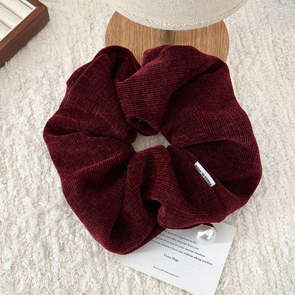 Plain Corduroy Scrunchie SpreePicky