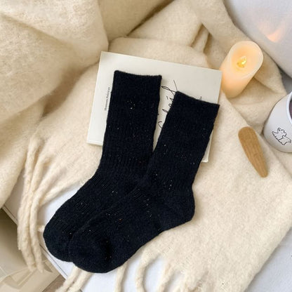 Striped Fleece Short Socks SpreePicky