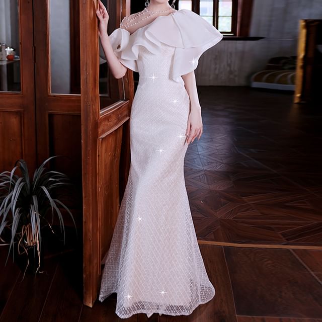 Plain Ruffle Gown (Various Mermaid Designs) Evening FashionChic