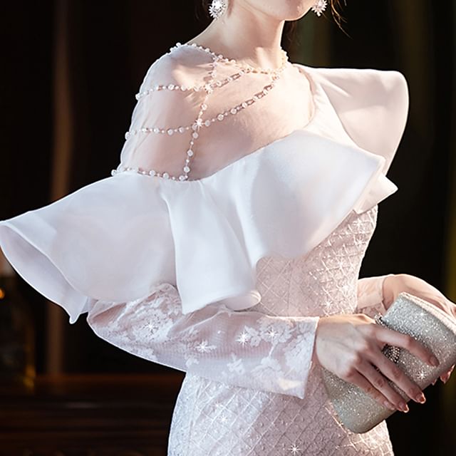 Plain Ruffle Gown (Various Mermaid Designs) Evening FashionChic