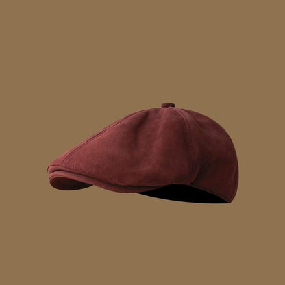 Suede Newsboy Cap SpreePicky