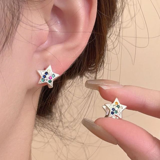 Star Rhinestone Earrings SpreePicky