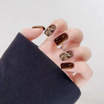 Leopard Print Press On Nail SpreePicky