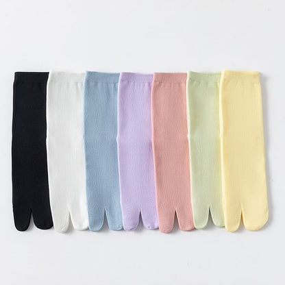 Plain Split Toe Socks SpreePicky