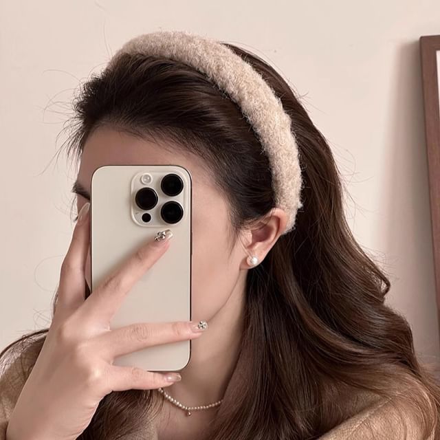 Plain Furry Headband SpreePicky