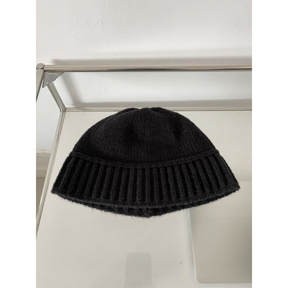 Two-Tone Knit Bucket Hat SpreePicky