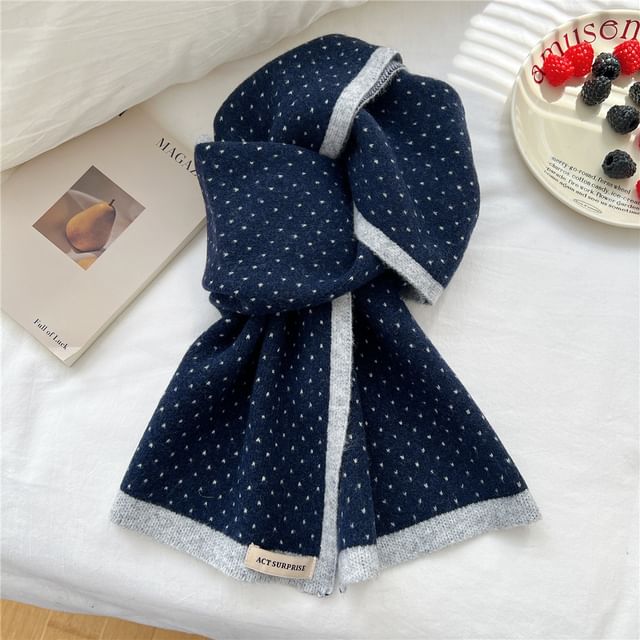 Dotted Knit Scarf SpreePicky