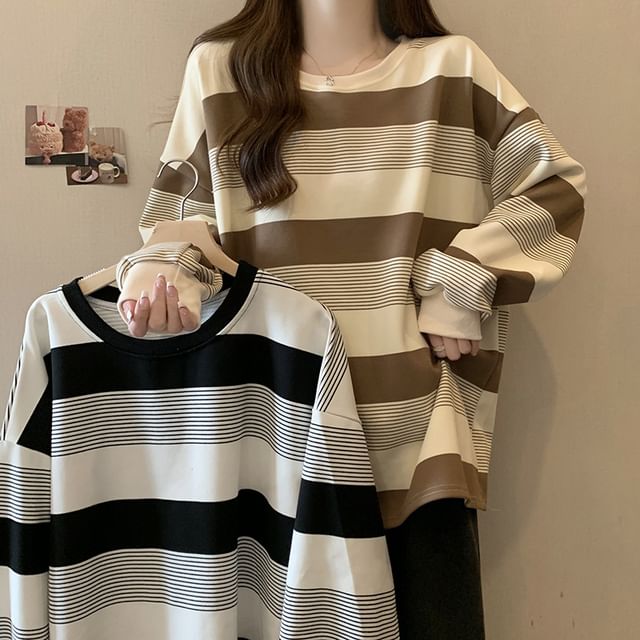 Crewneck Striped Sweater SpreePicky