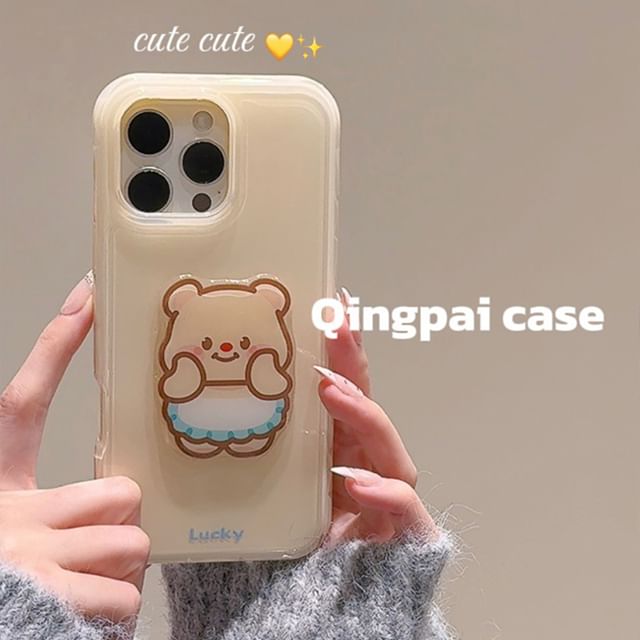 Bear Phone Case - iPhone 16 Pro Max / 16 Pro / 16 Plus / 16 / 15 Pro Max / 15 Pro / 15 Plus / 15 / 14 Pro Max / 14 Pro / 14 Plus / 14 SpreePicky