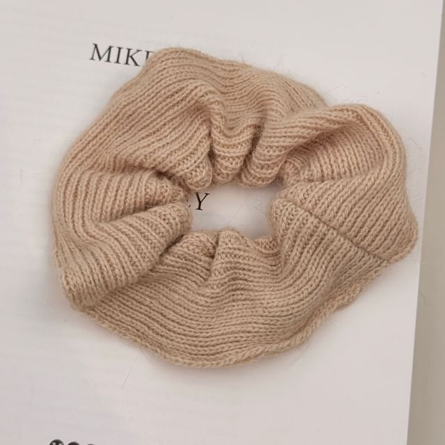 Plain Knitted Scrunchie SpreePicky