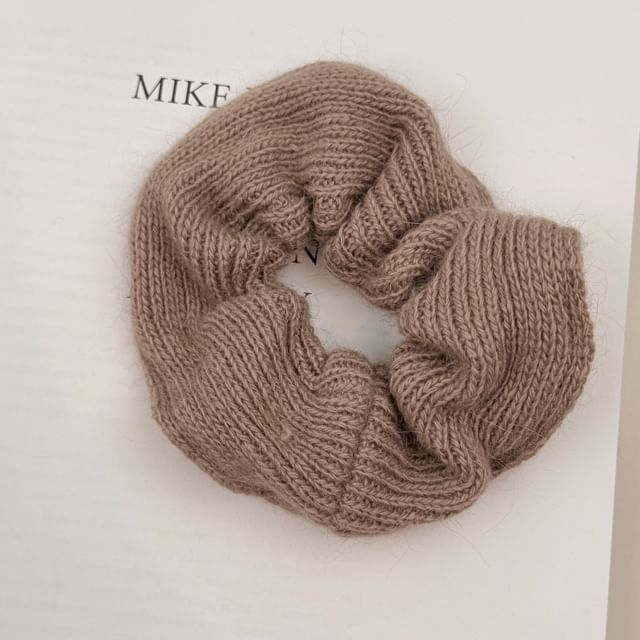 Plain Knitted Scrunchie SpreePicky