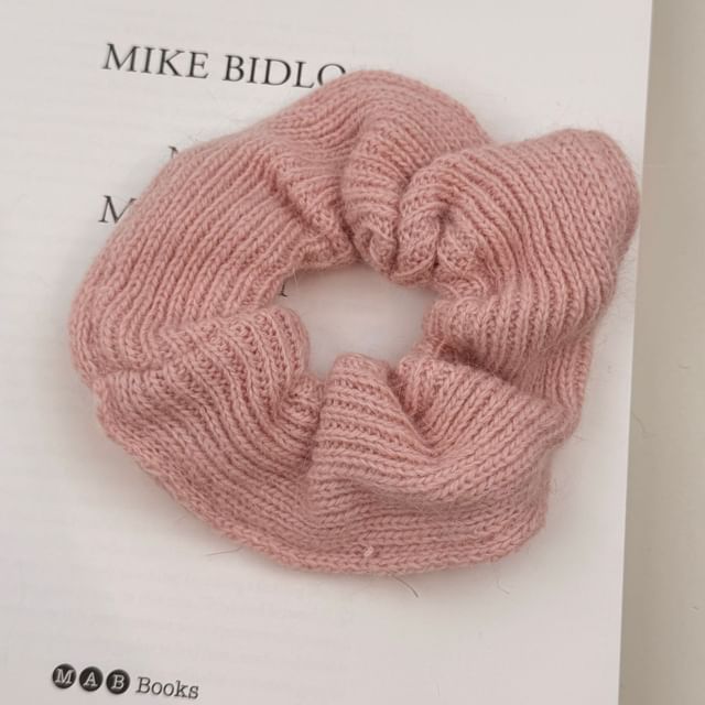 Plain Knitted Scrunchie SpreePicky