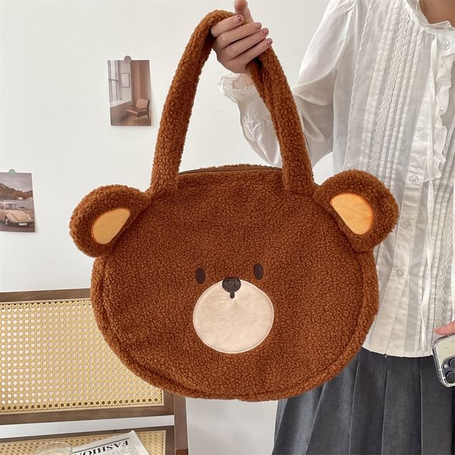 Bear Fleece Tote Bag SpreePicky