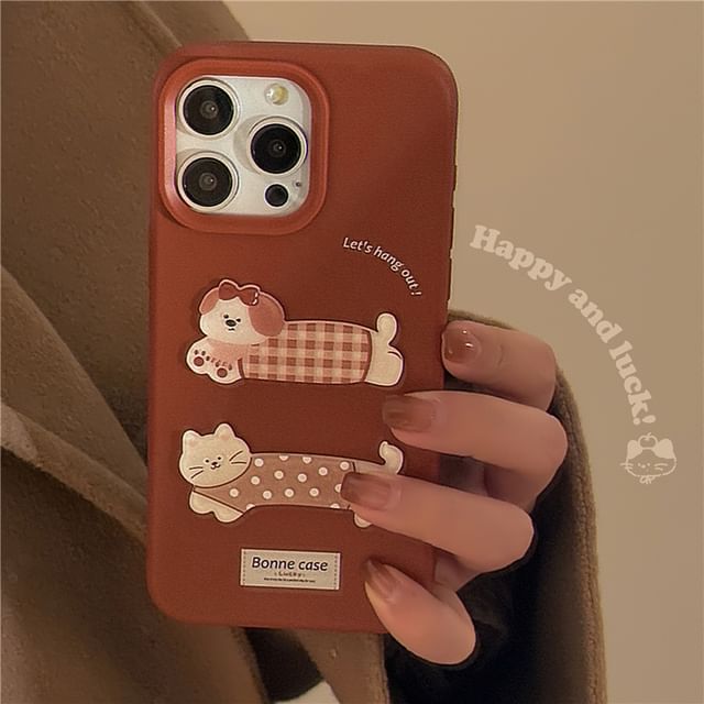 Animal Phone Case / Strap / Set - iPhone 16 Pro Max / 16 Pro / 16 Plus / 16 / 15 Pro Max / 15 Pro / 15 Plus / 15 / 14 Pro Max / 14 Pro / 14 Plus / 14 / 13 Pro Max / 13 Pro / 13 SpreePicky