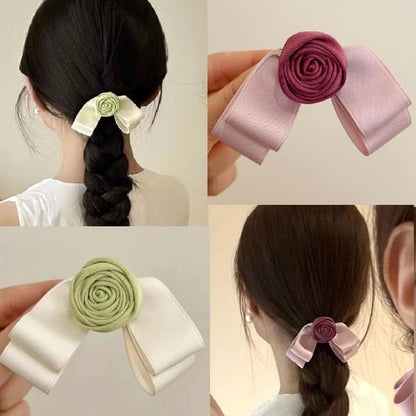 3D Flower Bow Hair Clip SpreePicky