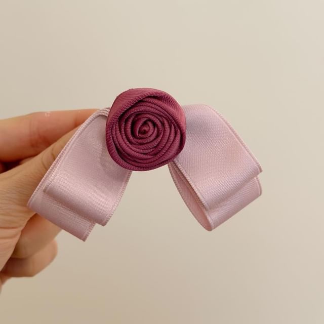 3D Flower Bow Hair Clip SpreePicky