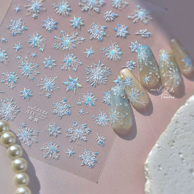 Snowflake Nail Art Stickers SpreePicky