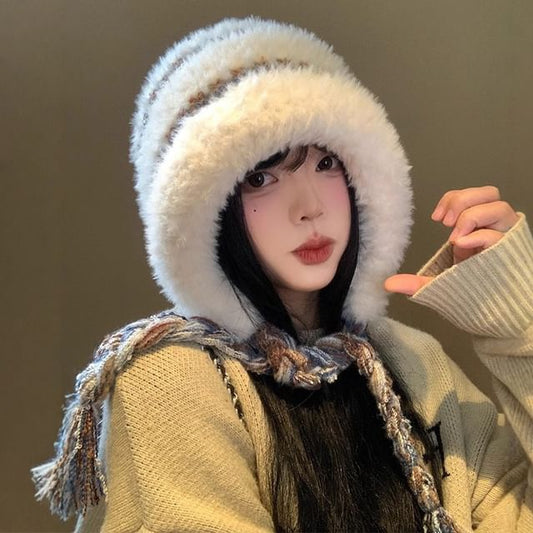 Faux Fur Knit Hat SpreePicky