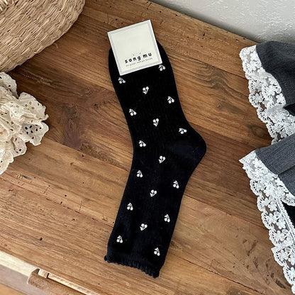 Patterned Crew Socks SpreePicky