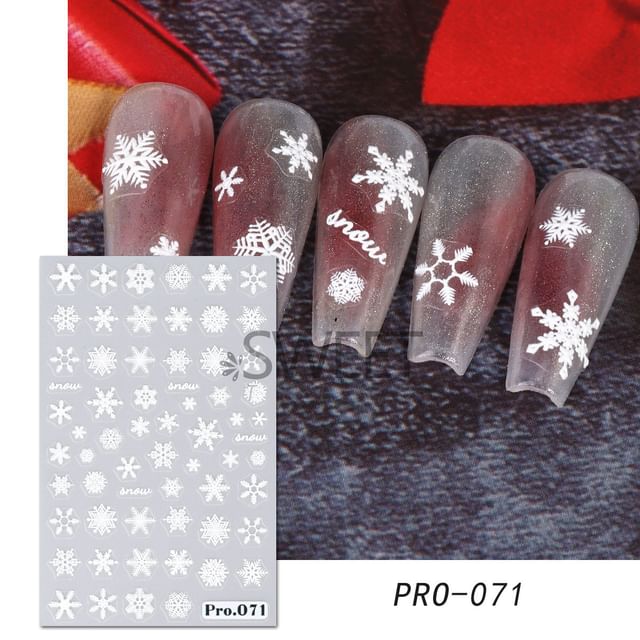 Snowflake Nail Art Stickers (Various Designs) SpreePicky