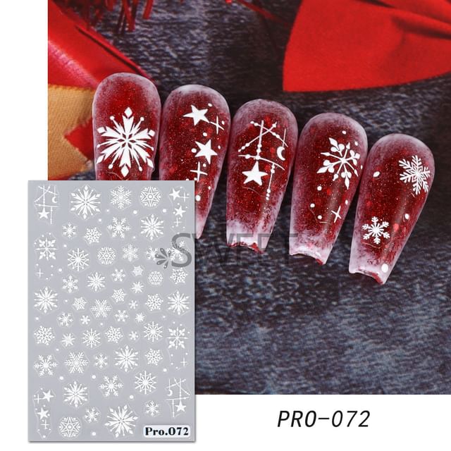 Snowflake Nail Art Stickers (Various Designs) SpreePicky