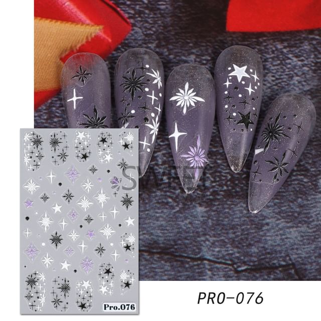 Snowflake Nail Art Stickers (Various Designs) SpreePicky