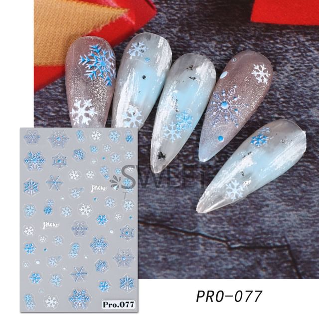 Snowflake Nail Art Stickers (Various Designs) SpreePicky