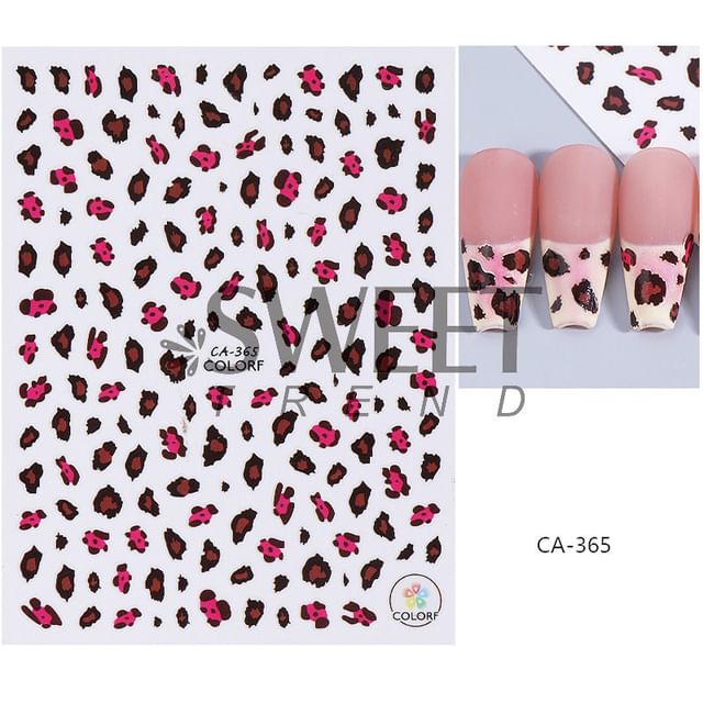 Leopard Print Nail Art Stickers (Various Designs) SpreePicky