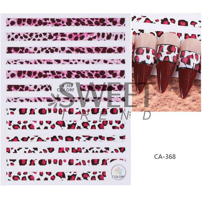 Leopard Print Nail Art Stickers (Various Designs) SpreePicky