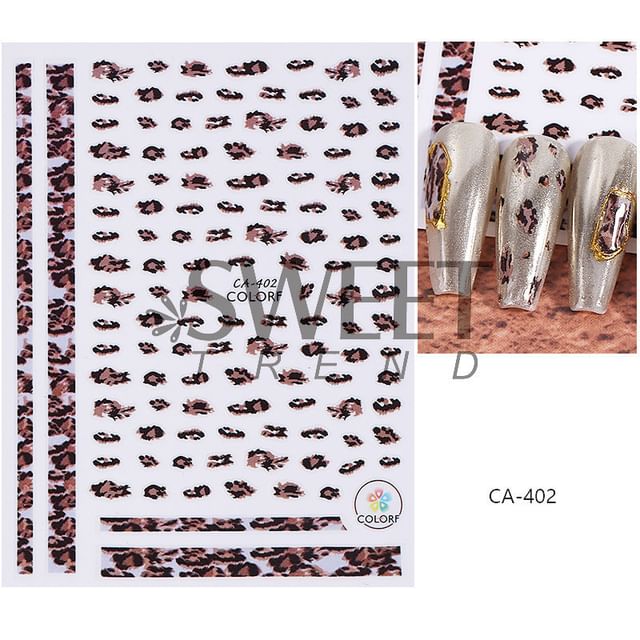 Leopard Print Nail Art Stickers (Various Designs) SpreePicky