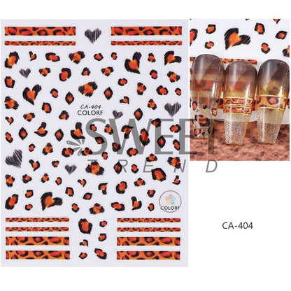 Leopard Print Nail Art Stickers (Various Designs) SpreePicky