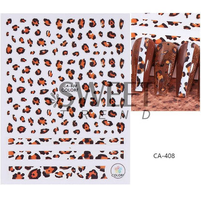 Leopard Print Nail Art Stickers (Various Designs) SpreePicky