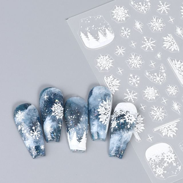 Snowflake Nail Art Stickers (Various Designs) SpreePicky