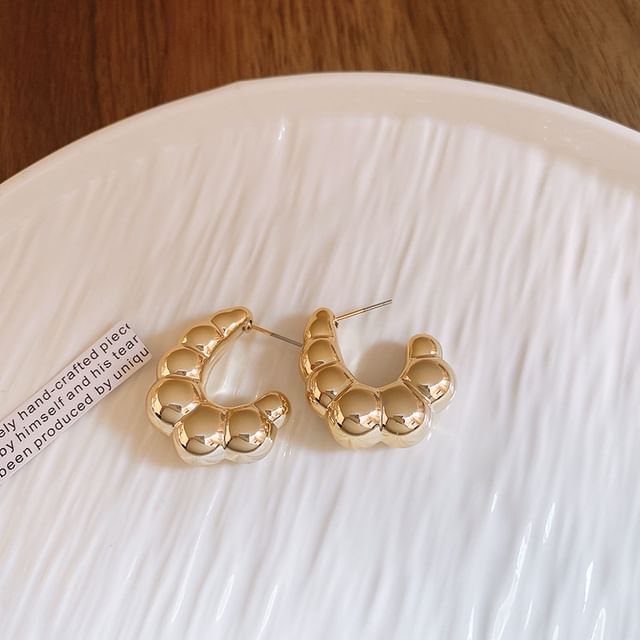 (Various Plain Hoop Designs) Alloy Earring FashionChic