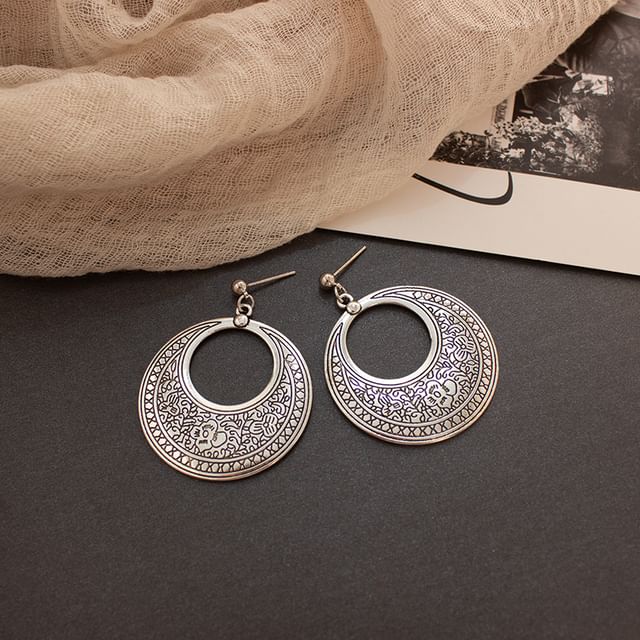 / Clip-On Drop Geometry Earring FashionChic