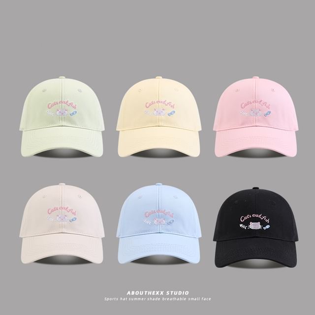 Cap Lettering Cartoon Embroidered Baseball FashionChic