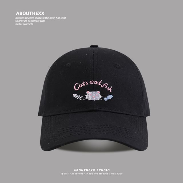 Cap Lettering Cartoon Embroidered Baseball FashionChic