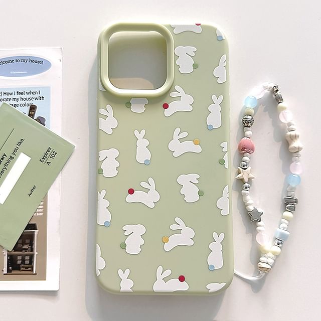/ Phone Set Case Rabbit Strap FashionChic