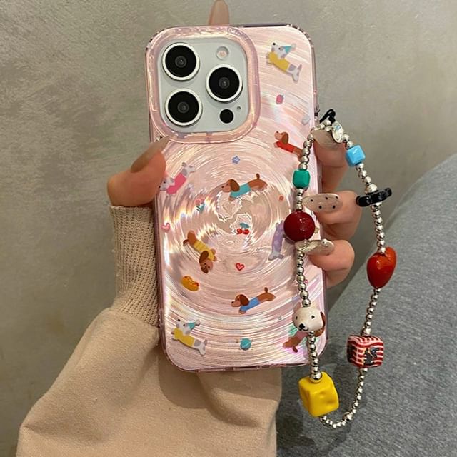 / Case Strap Dog Set Phone FashionChic