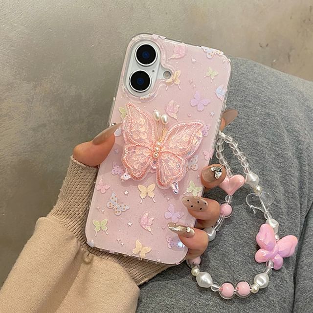 / Phone Strap Adhesive Set Case Decoration Butterfly FashionChic
