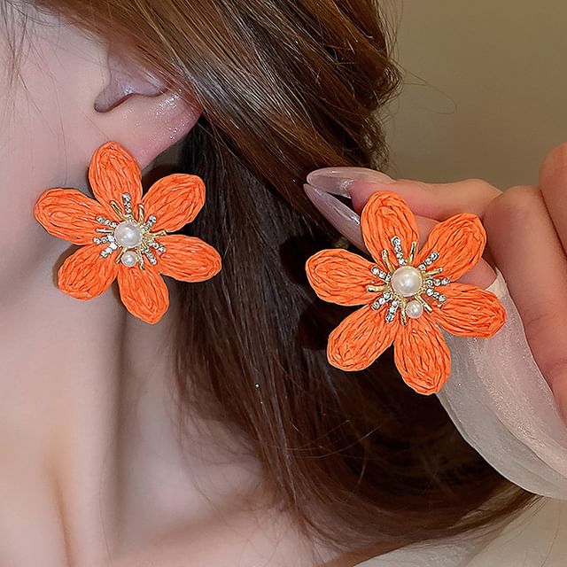 / Earring Droplet Hamsa Alloy Hand Chandelier Tassel FashionChic