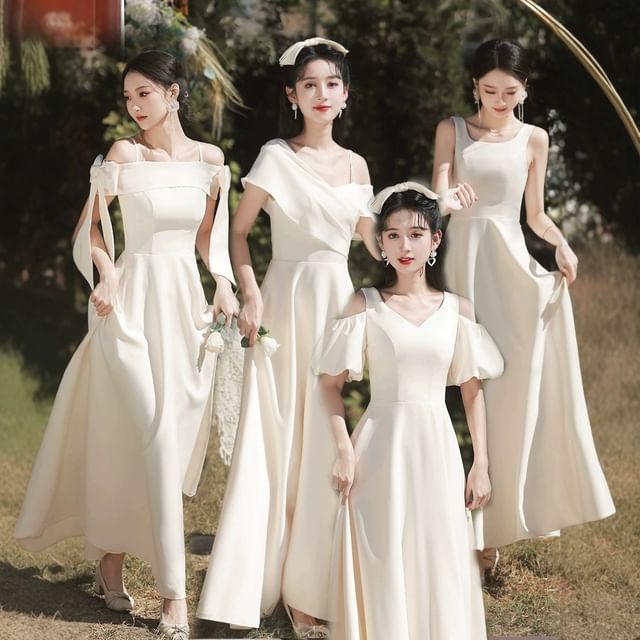 Bridesmaid Gown (Various Designs) Evening Plain FashionChic