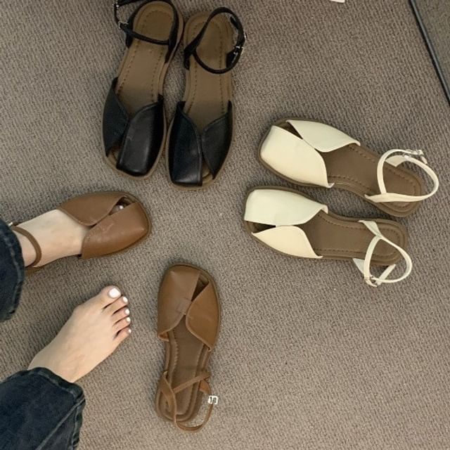 Strap Sandals Ankle FashionChic