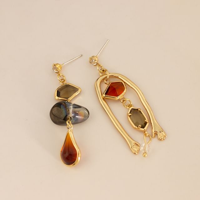 / Geometry Earring Drop Clip-On FashionChic