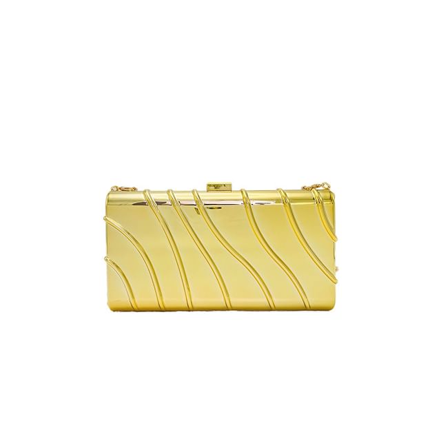 Strap Textured Chain Bag Crossbody FashionChic